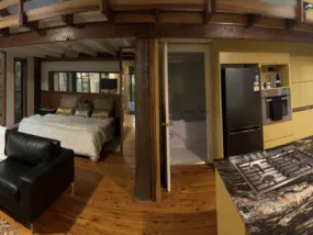 Search and Stay destination Malanda, QLD - Australia from AU$ 800. Figtree Getaway Spa Treehouse Cabin