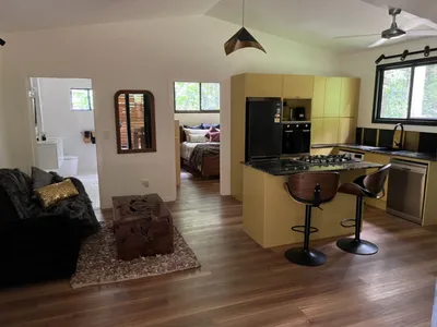 Search and Stay destination Malanda, QLD - Australia from AU$ 800. Figtree Getaway Fireplace Cabin