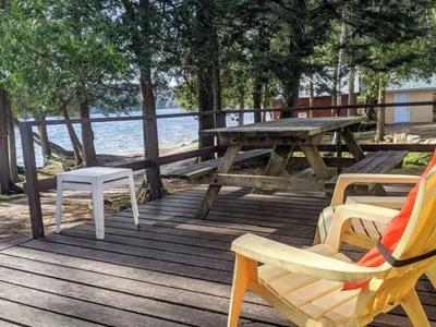 Search and Stay destination Nipissing, ON - Canada from AU$ 254. Trendy, Mid-Century Styled Cottage on Sand Beach