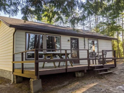 Search and Stay destination Nipissing, ON - Canada from AU$ 254. Trendy, Mid-Century Styled Cottage on Sand Beach