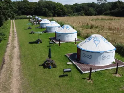 Search and Stay destination West Sussex, England - United Kingdom from AU$ 291. Luxury Yurt Glamping Site near Chichester