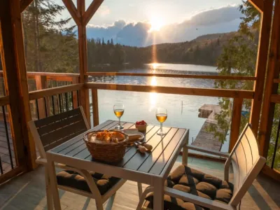 Search and Stay destination Saint-Adolphe-d'Howard, QC - Canada from AU$ 260. Niksen Cabins for 2 people on the lake